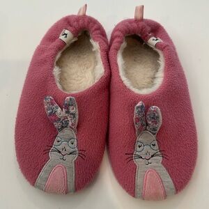 Joules pink bunny slippers